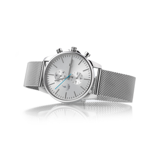 Armbanduhr für Herren in Silber